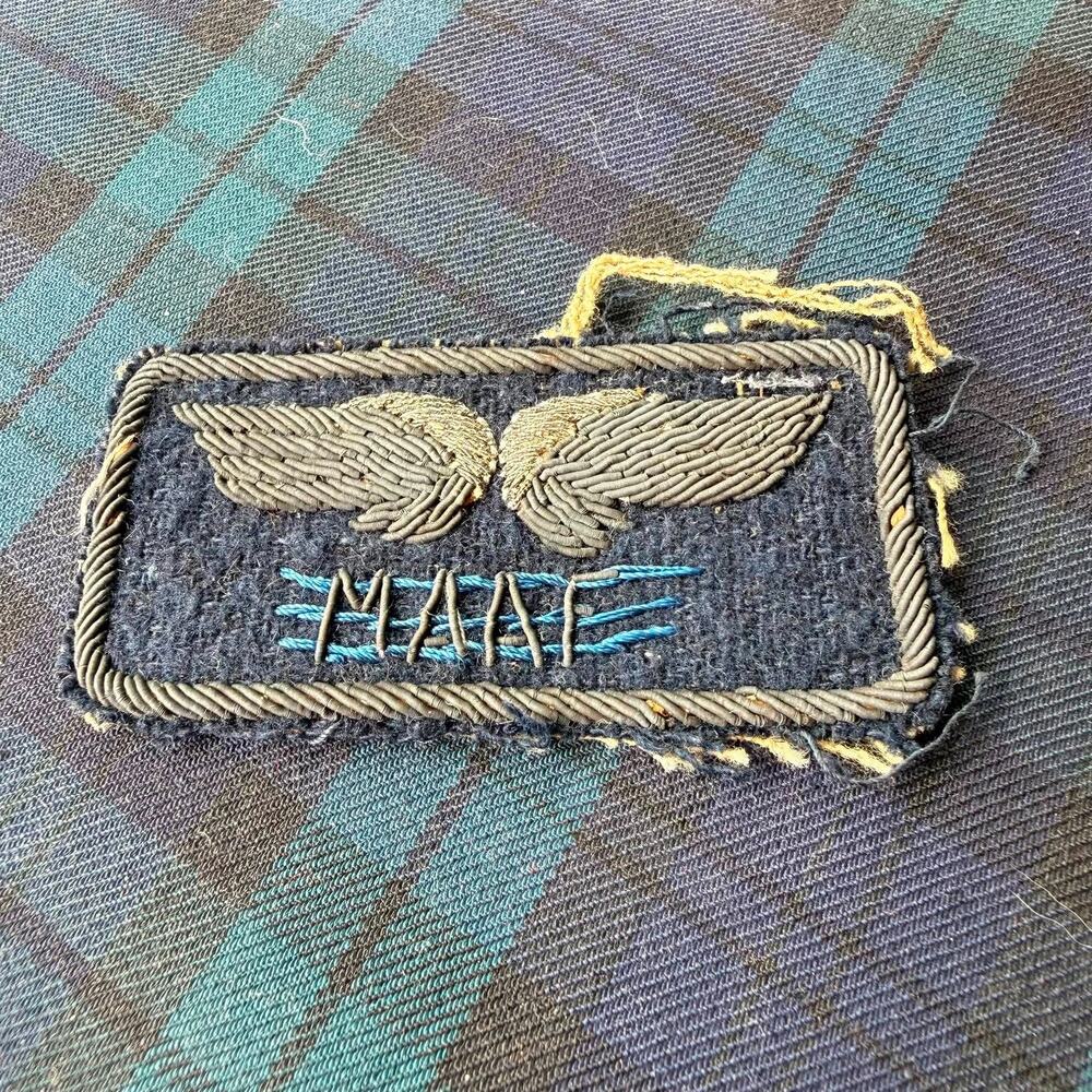 WWII US MAAF Italian Made Bullion Theater Patch RARE